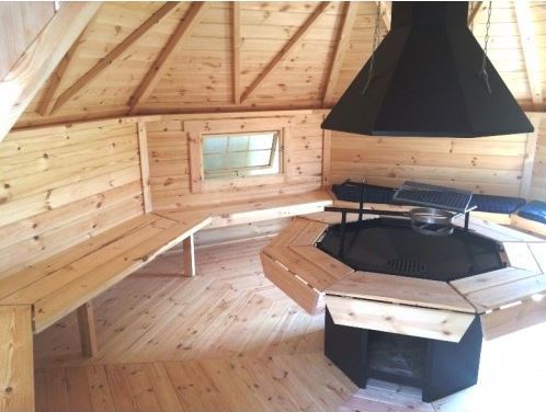Grillkota Grillhütte Saunakota 16.5m² + Sauna