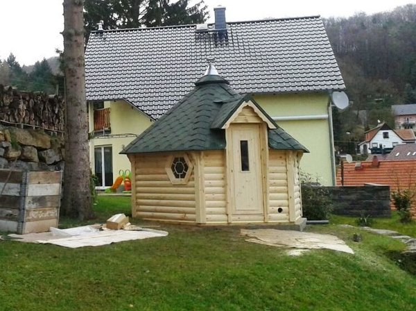Sauna Gartensauna KOTA 9.2m² nordische Kiefer