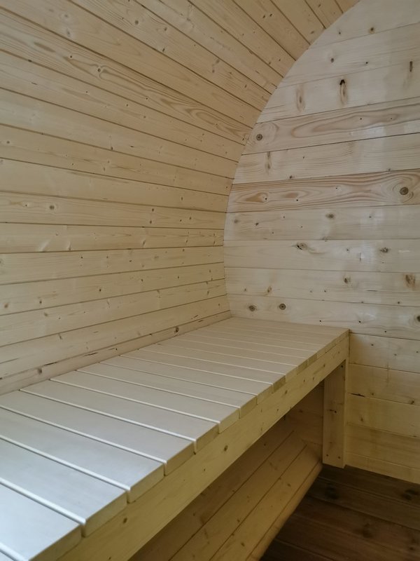 Sauna Saunafass L200 D228cm 40mm